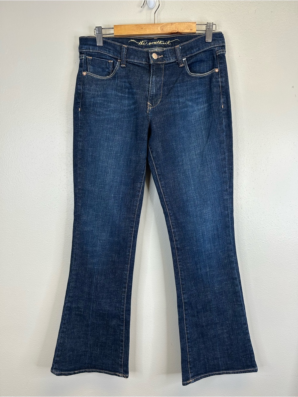Dark Wash‎ Denim Sweetheart Flare Bootcut Jeans Size 8 Classic Rise Casual